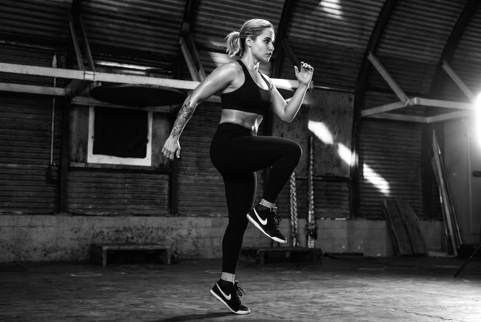 High Knee Run in Place — exercise demonstration