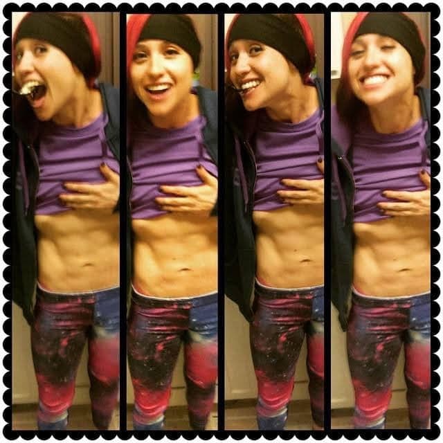 Phelicia Gomez showing her conditioning